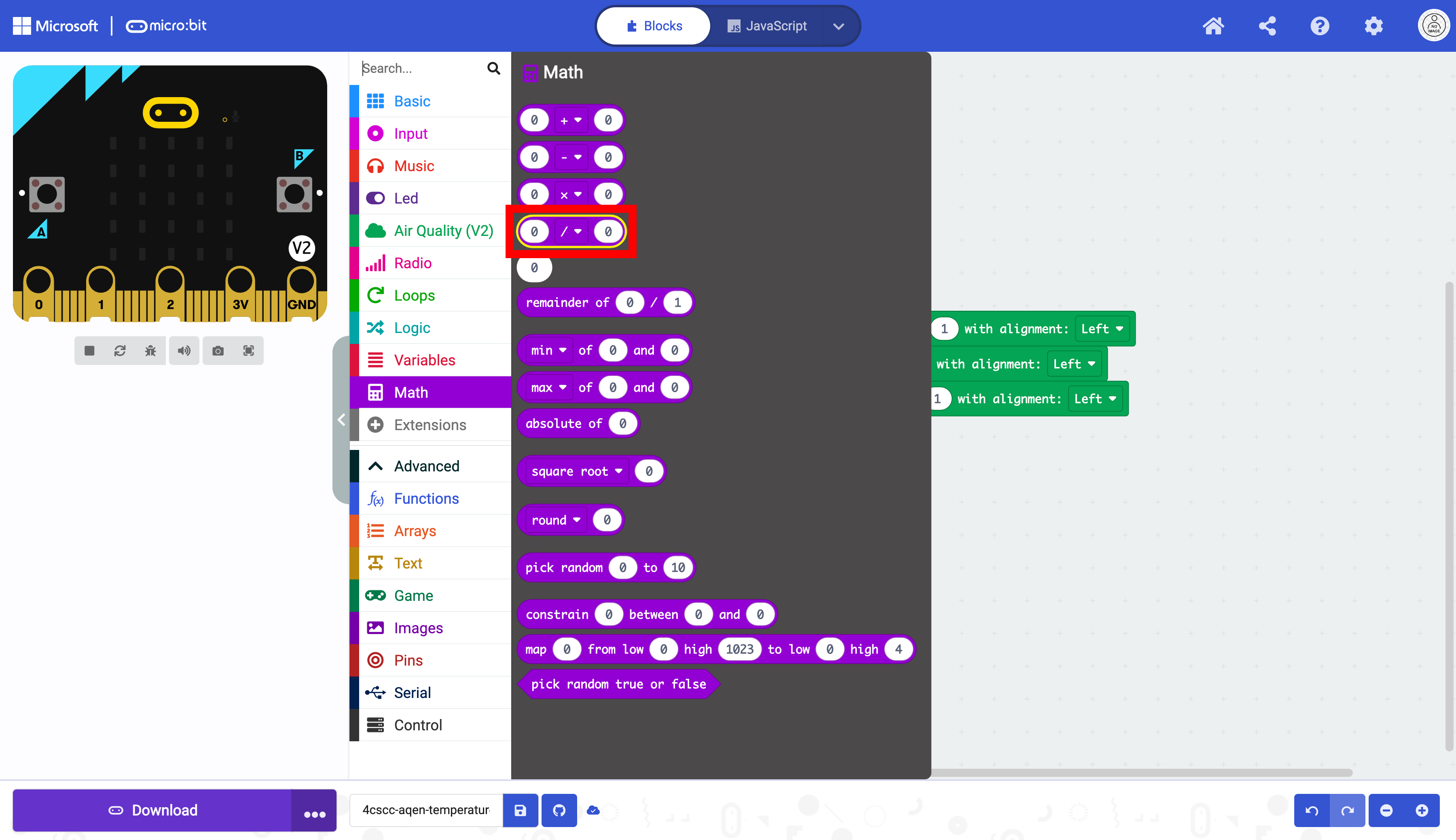 makecode-kitronik-aqb-temperature-24