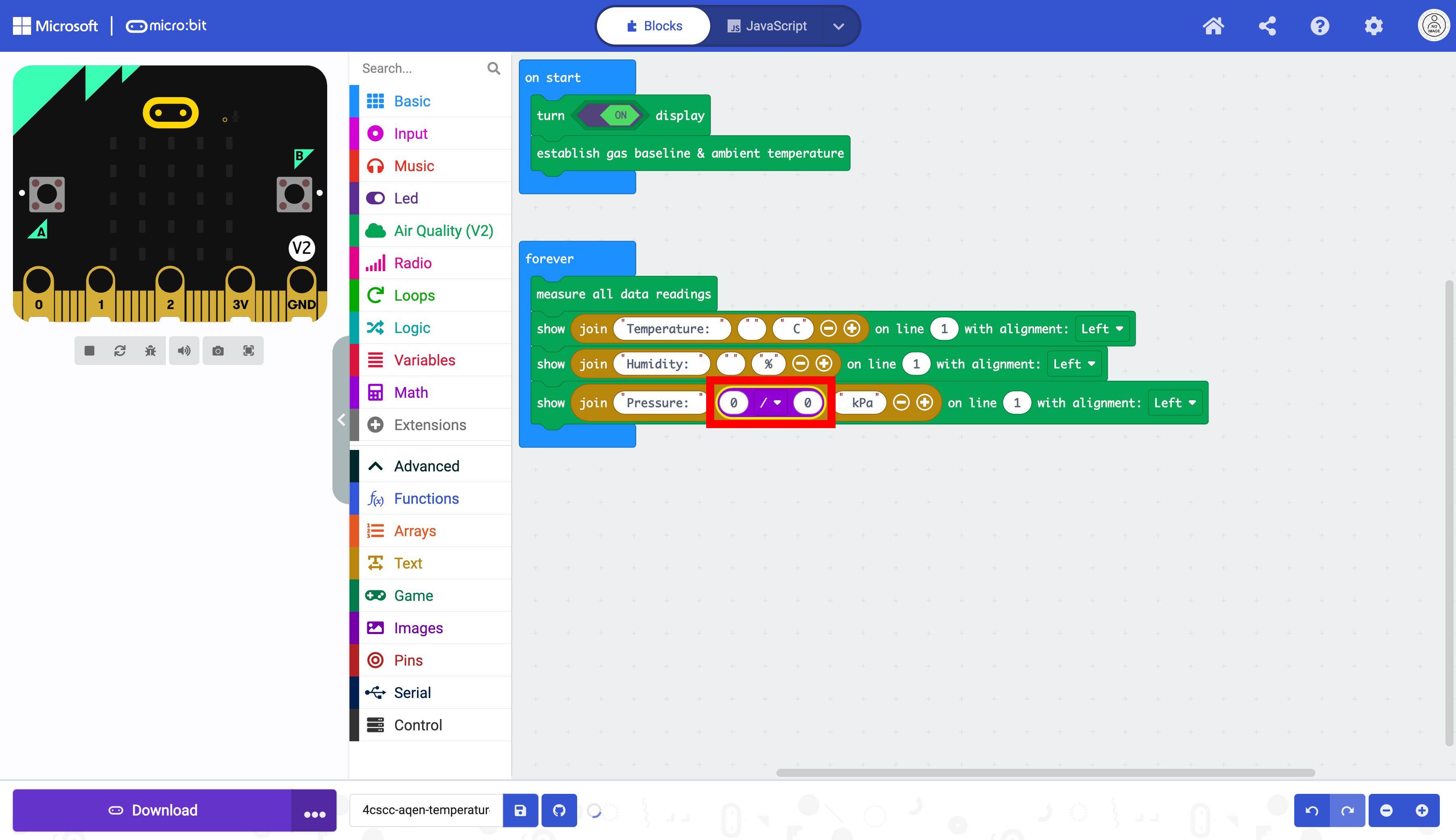 makecode-kitronik-aqb-temperature-25