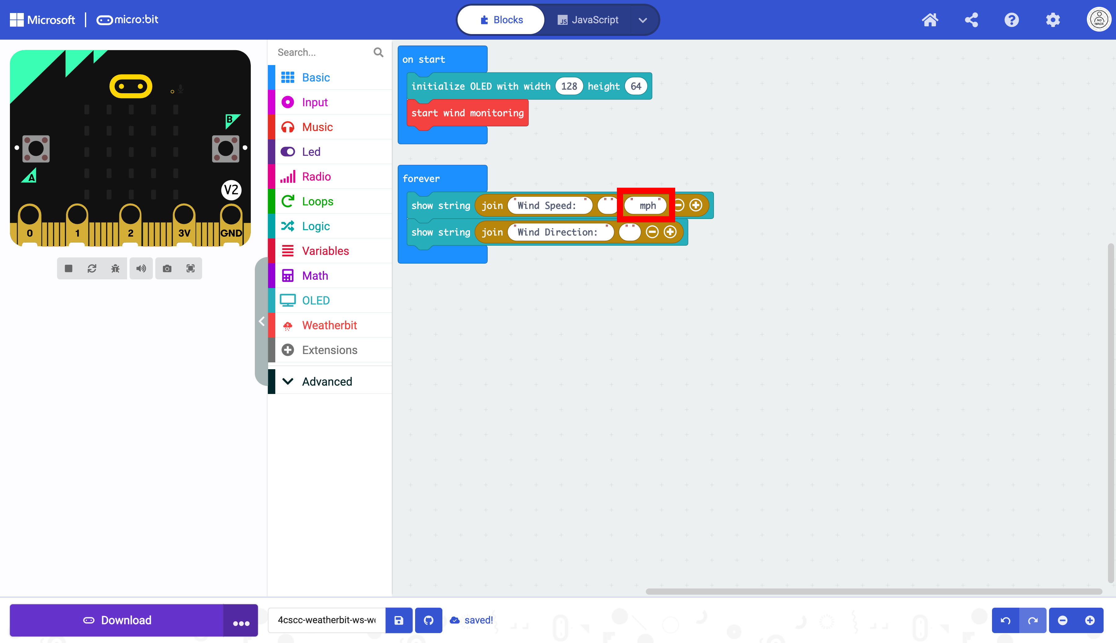 makecode-weatherbit-ws-wd-25